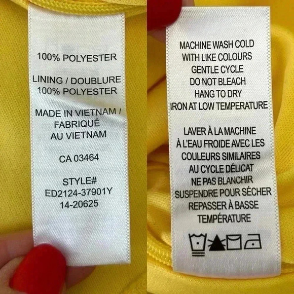 Ricki’s Blouse Sleeveless Peplum Halter Neck Flowy Top Yellow 0/XS - Picture 7 of 14